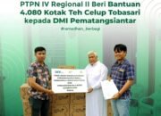 PTPN IV Regional II Beri Bantuan 4.080 Kotak Teh Celup Tobasari kepada DMI Pematangsiantar