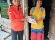 Peduli Bencana Banjir, Bank Sampah Bungaran Bagikan Sembako Terhadap Korban Banjir