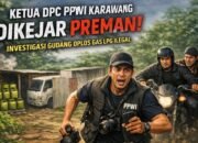 Mencekam! Ketua DPC PPWI Karawang Dikejar Dua Pria Saat Investigasi Gudang Oplos Gas LPG