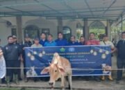 Penyerahan Hewan Kurban oleh PT Jaya Wira Manggala kepada Masjid Miftahul Jannah Nagori Sayur Matinggi